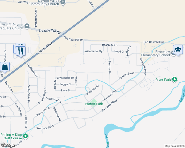 map of restaurants, bars, coffee shops, grocery stores, and more near 906 Saltbrush Road in Dayton