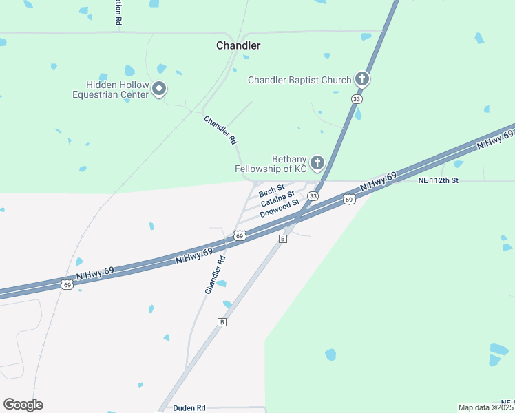 map of restaurants, bars, coffee shops, grocery stores, and more near 2326 Dogwood Street in Liberty