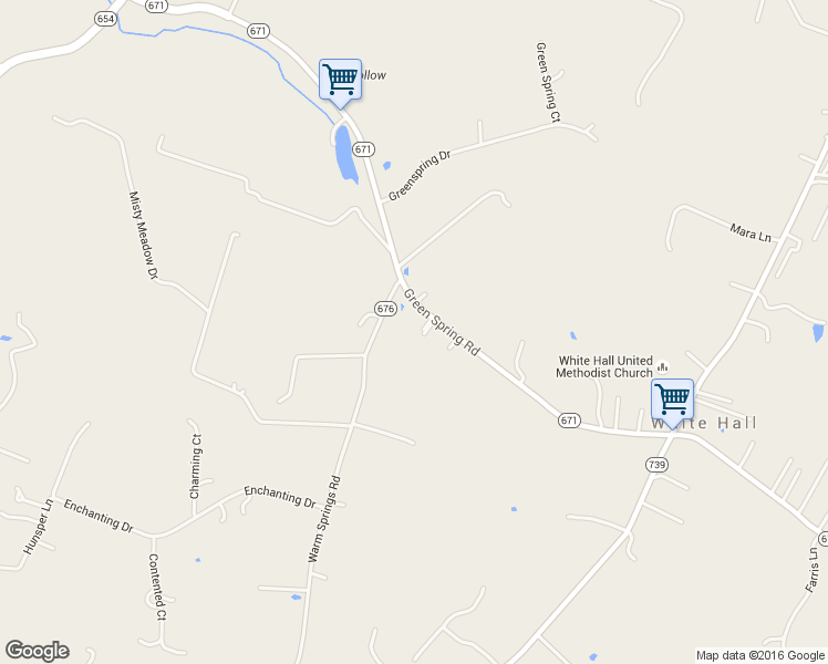 map of restaurants, bars, coffee shops, grocery stores, and more near 401 Green Spring Road in Winchester