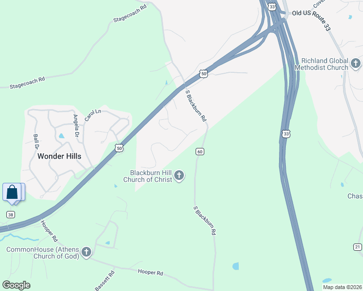 map of restaurants, bars, coffee shops, grocery stores, and more near 17 Berkley Drive in Athens