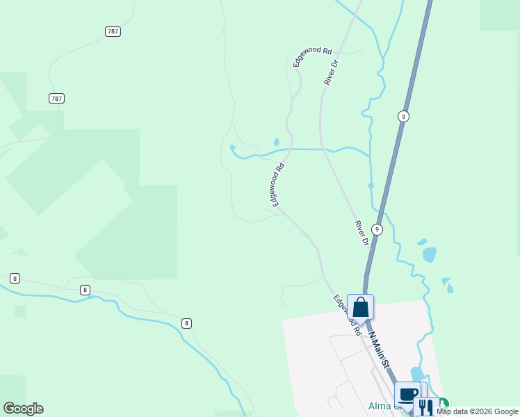 map of restaurants, bars, coffee shops, grocery stores, and more near 495 Edgewood Road in Fairplay