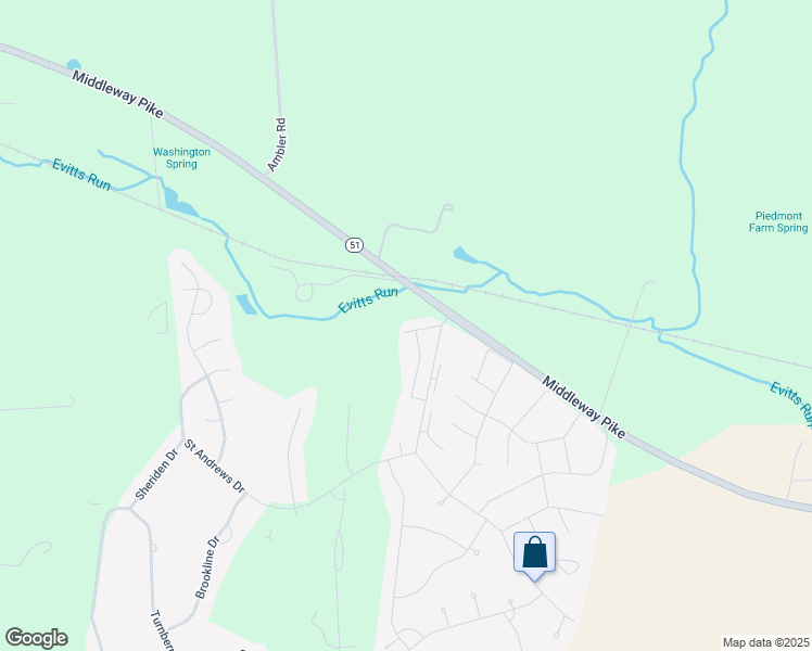 map of restaurants, bars, coffee shops, grocery stores, and more near 80 Mountaineer Court in Charles Town