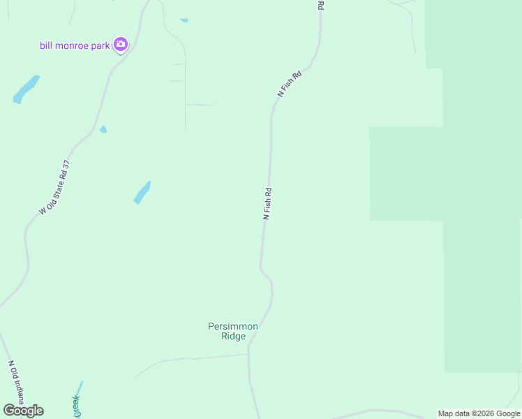 map of restaurants, bars, coffee shops, grocery stores, and more near 8565 North Fish Road in Bloomington