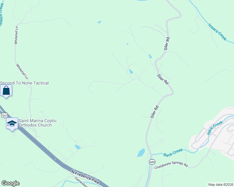 map of restaurants, bars, coffee shops, grocery stores, and more near 235 Peppermint Spring Lane in Winchester