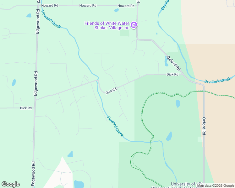 map of restaurants, bars, coffee shops, grocery stores, and more near 9427 Dick Road in Harrison