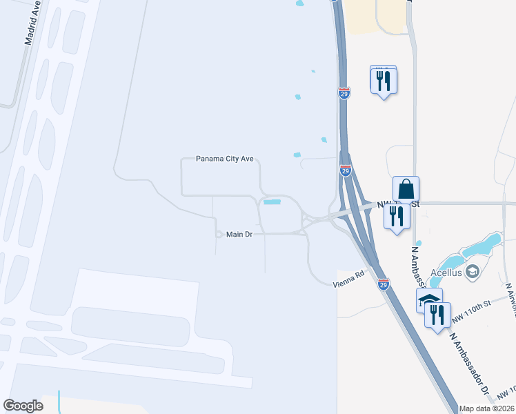 map of restaurants, bars, coffee shops, grocery stores, and more near North Drive in Kansas City
