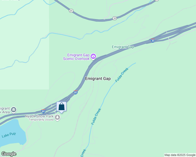 map of restaurants, bars, coffee shops, grocery stores, and more near in Emigrant Gap