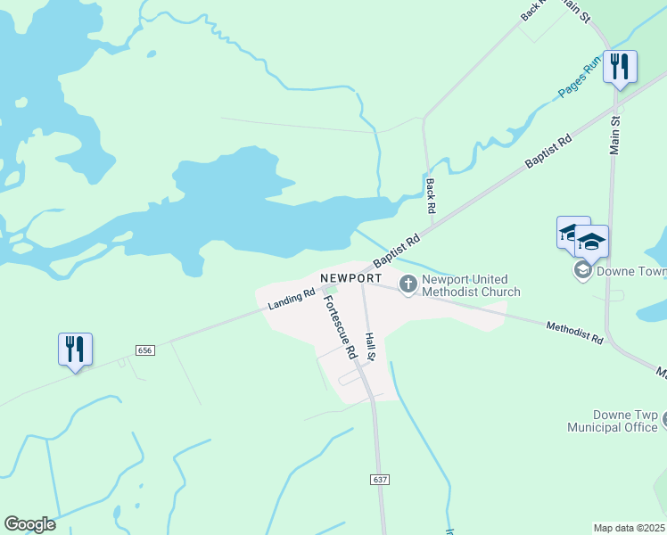 map of restaurants, bars, coffee shops, grocery stores, and more near in Downe