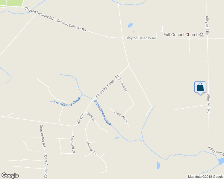 map of restaurants, bars, coffee shops, grocery stores, and more near 2048 Blackbird Forest Road in Clayton