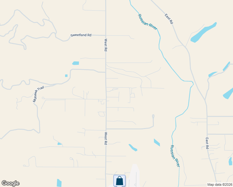 map of restaurants, bars, coffee shops, grocery stores, and more near 10891 West Road in Redwood Valley