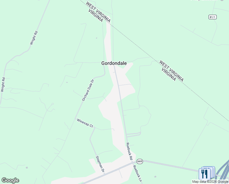 map of restaurants, bars, coffee shops, grocery stores, and more near 371 Ruebuck Road in Clear Brook