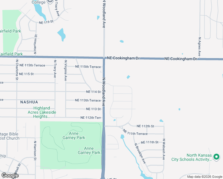 map of restaurants, bars, coffee shops, grocery stores, and more near 11412 North Michigan Avenue in Kansas City