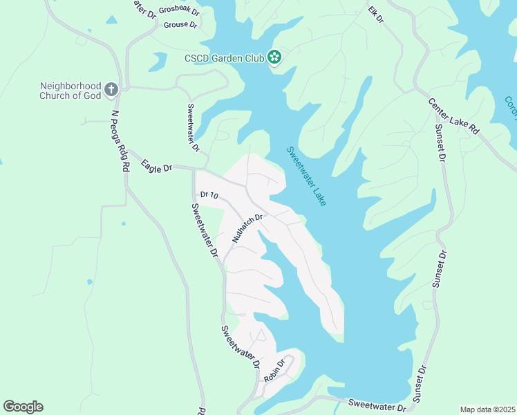 map of restaurants, bars, coffee shops, grocery stores, and more near 6860 Eagle Drive in Nineveh