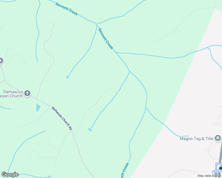 map of restaurants, bars, coffee shops, grocery stores, and more near 10895 Bethesda Church Road in Damascus