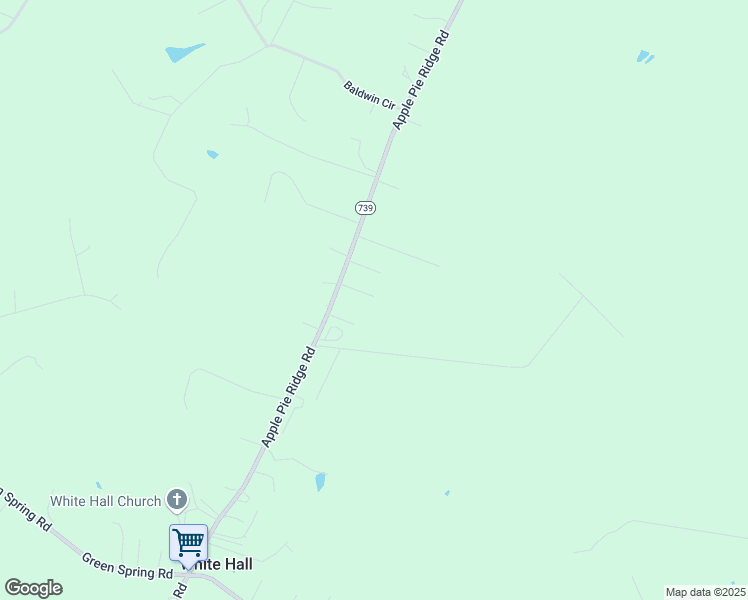 map of restaurants, bars, coffee shops, grocery stores, and more near 3572 Apple Pie Ridge Road in Winchester