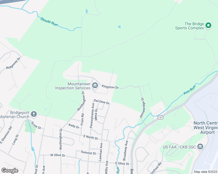 map of restaurants, bars, coffee shops, grocery stores, and more near Kingston Drive in Bridgeport