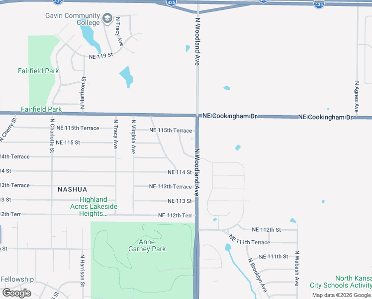map of restaurants, bars, coffee shops, grocery stores, and more near 11442 North Highland Avenue in Kansas City