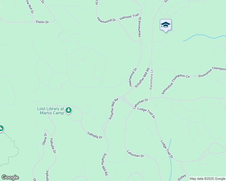 map of restaurants, bars, coffee shops, grocery stores, and more near 10617 Carson Range Road in Truckee