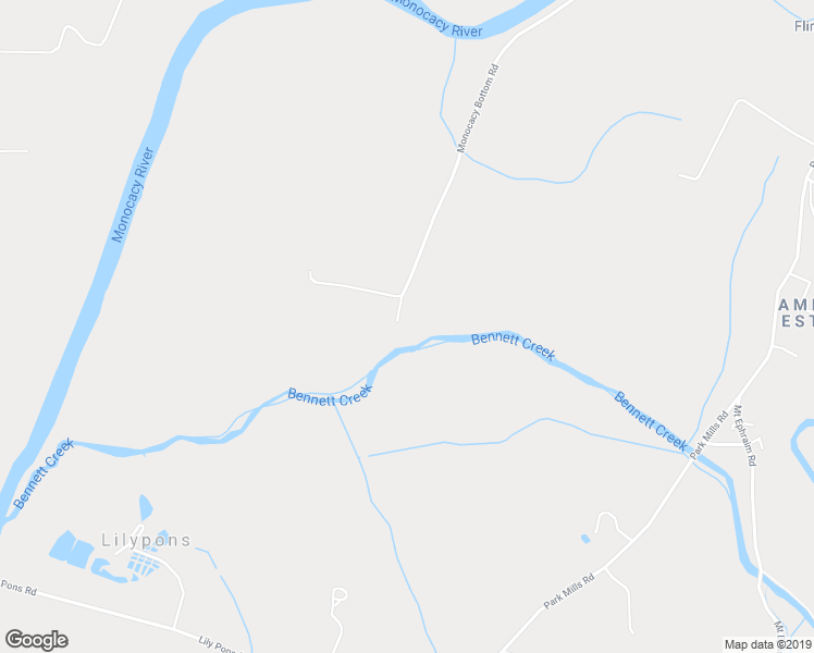 map of restaurants, bars, coffee shops, grocery stores, and more near 2501 Monocacy Bottom Road in Adamstown