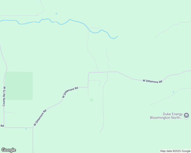 map of restaurants, bars, coffee shops, grocery stores, and more near 615 West Dittemore Road in Bloomington