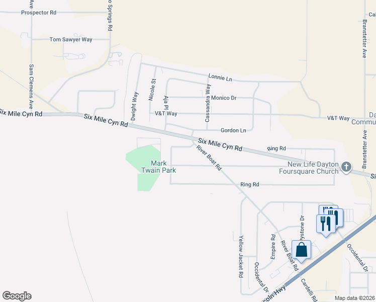 map of restaurants, bars, coffee shops, grocery stores, and more near 102 Ring Road in Dayton