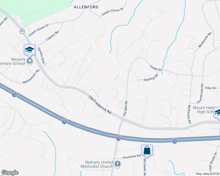map of restaurants, bars, coffee shops, grocery stores, and more near 2639 Queensland Drive in Ellicott City