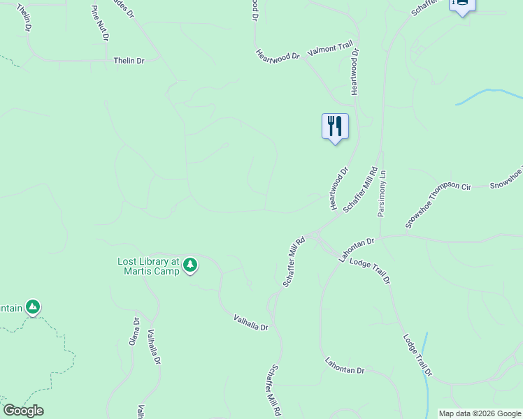 map of restaurants, bars, coffee shops, grocery stores, and more near 10641 Carson Range Road in Truckee