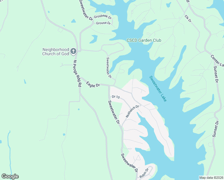 map of restaurants, bars, coffee shops, grocery stores, and more near 7151 Sweetwater Drive in Nineveh
