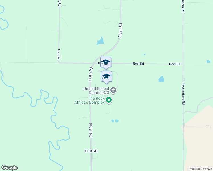 map of restaurants, bars, coffee shops, grocery stores, and more near 9355 Flush Road in Saint George