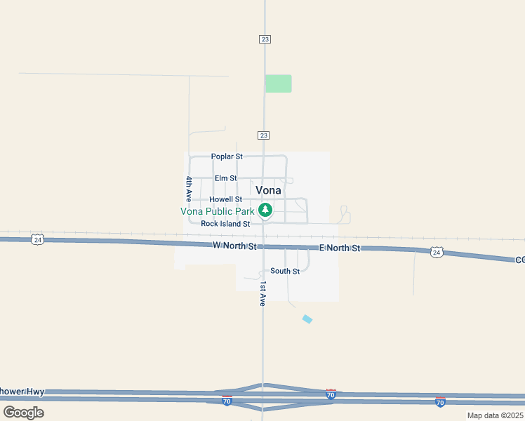 map of restaurants, bars, coffee shops, grocery stores, and more near 1293 1st Avenue in Vona