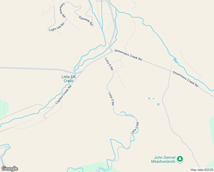 map of restaurants, bars, coffee shops, grocery stores, and more near Lazy O Road in Snowmass