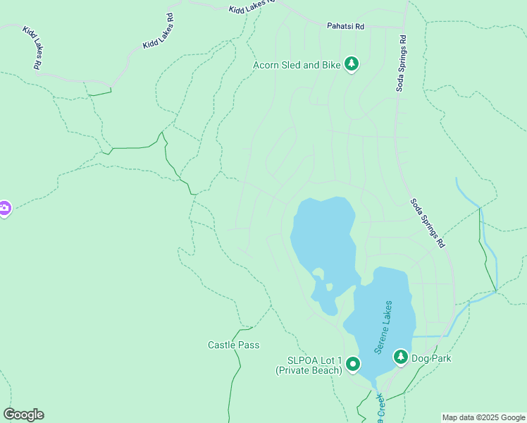 map of restaurants, bars, coffee shops, grocery stores, and more near 3123 Westshore Drive in Soda Springs