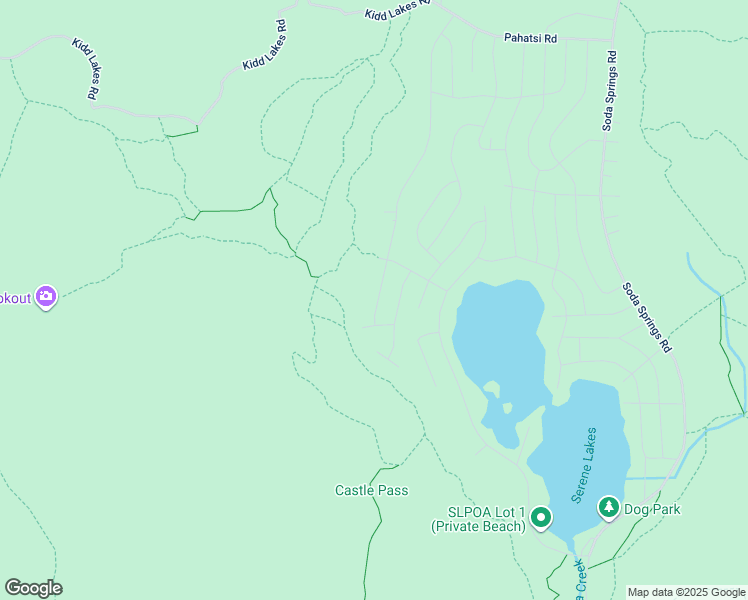 map of restaurants, bars, coffee shops, grocery stores, and more near 3338 Hillside Drive in Soda Springs