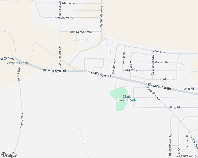 map of restaurants, bars, coffee shops, grocery stores, and more near 403 6 Mile Canyon Road in Dayton