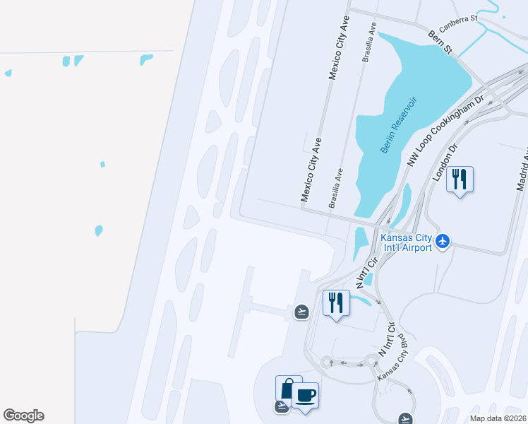 map of restaurants, bars, coffee shops, grocery stores, and more near 242 Bogota Street in Kansas City