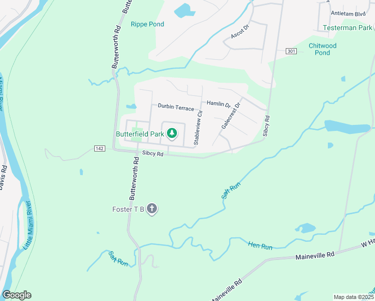 map of restaurants, bars, coffee shops, grocery stores, and more near 1279 Stableview Circle in Maineville