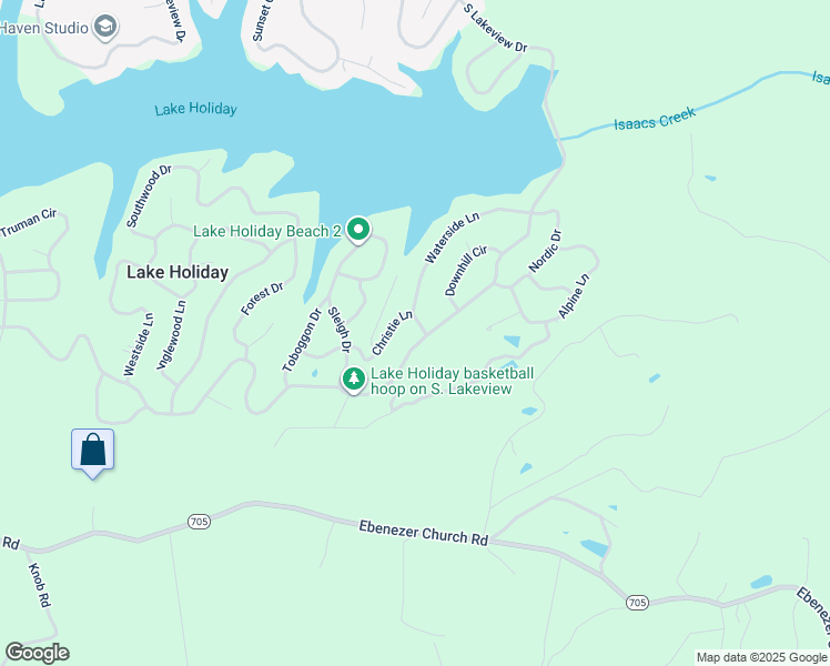 map of restaurants, bars, coffee shops, grocery stores, and more near 800 South Lakeview Drive in Cross Junction