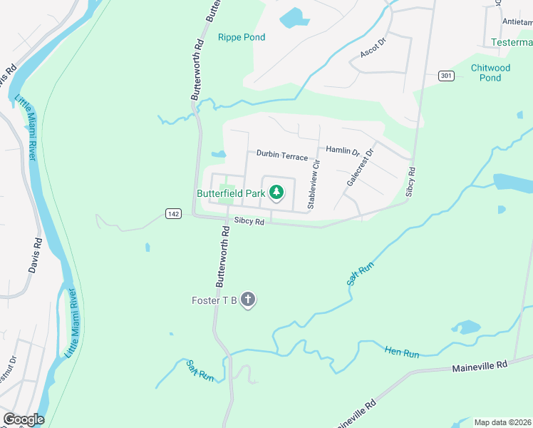 map of restaurants, bars, coffee shops, grocery stores, and more near 1323 Stableview Circle in Maineville