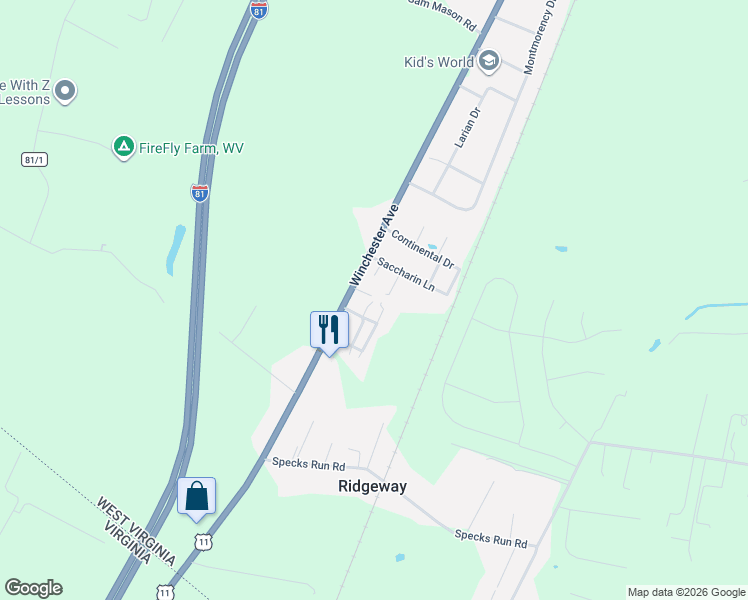 map of restaurants, bars, coffee shops, grocery stores, and more near 12 Notch Lane in Bunker Hill