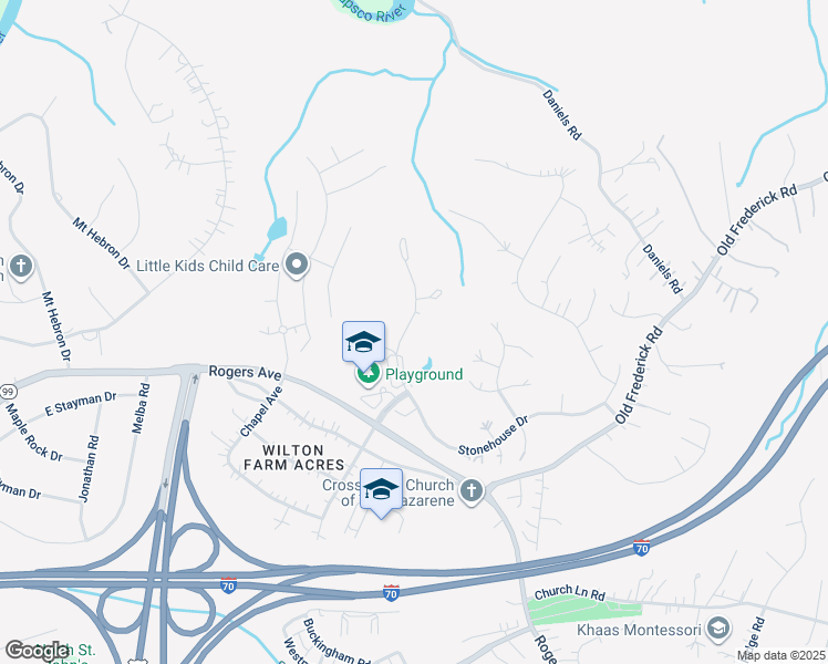 map of restaurants, bars, coffee shops, grocery stores, and more near 8750 Stonehouse Drive in Ellicott City