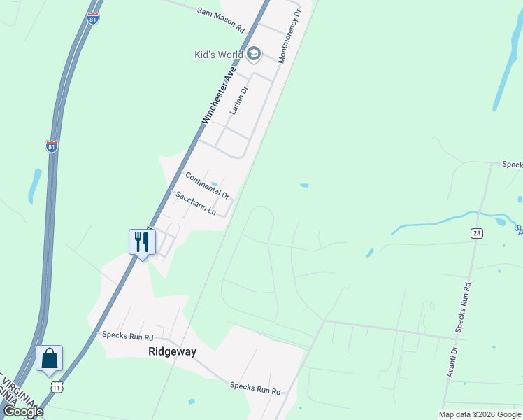 map of restaurants, bars, coffee shops, grocery stores, and more near 147 Switchgrass Court in Berkeley County