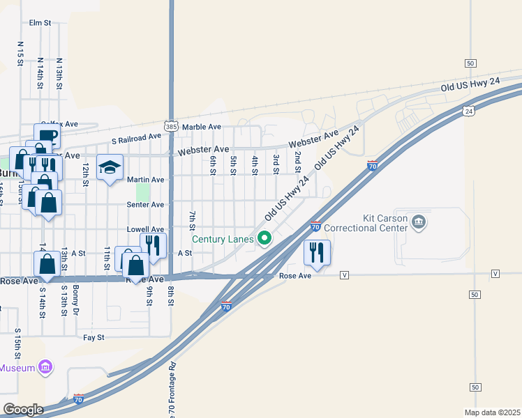 map of restaurants, bars, coffee shops, grocery stores, and more near 380 4th Street in Burlington