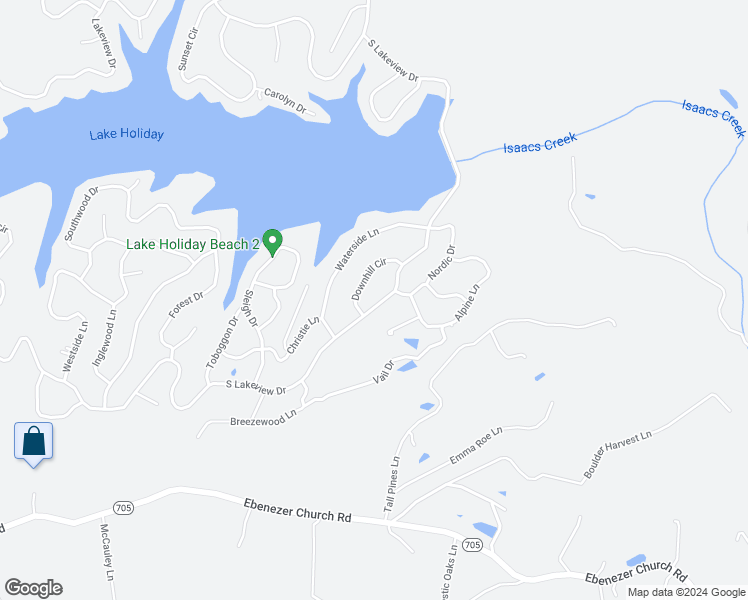 map of restaurants, bars, coffee shops, grocery stores, and more near 604 South Lakeview Drive in Cross Junction