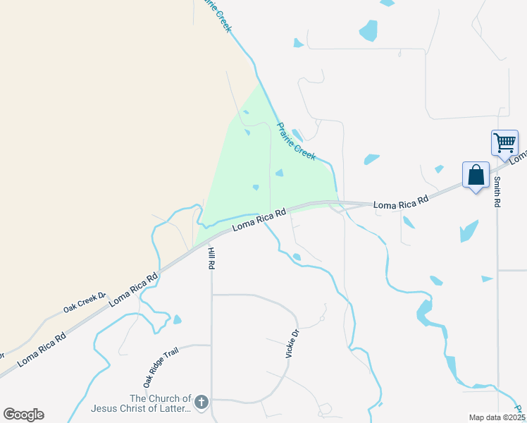 map of restaurants, bars, coffee shops, grocery stores, and more near 11058 Loma Rica Road in Marysville