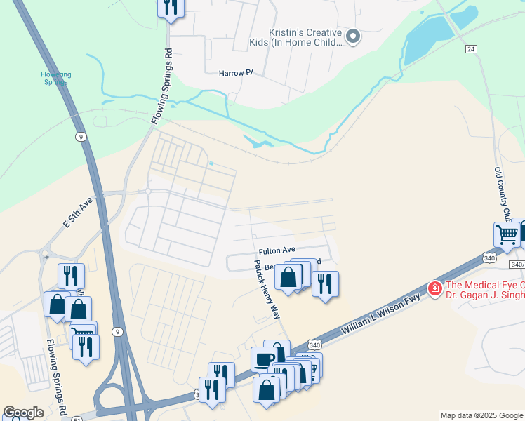 map of restaurants, bars, coffee shops, grocery stores, and more near 462 Mountain Laurel Boulevard in Charles Town