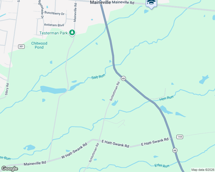 map of restaurants, bars, coffee shops, grocery stores, and more near 8684 Schlottman Road in Maineville