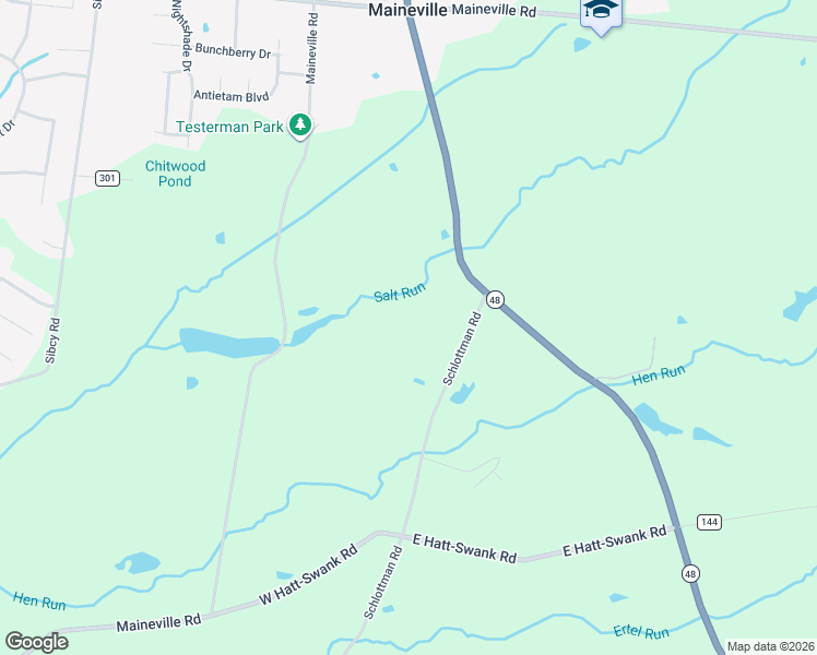 map of restaurants, bars, coffee shops, grocery stores, and more near 8684 Schlottman Road in Maineville