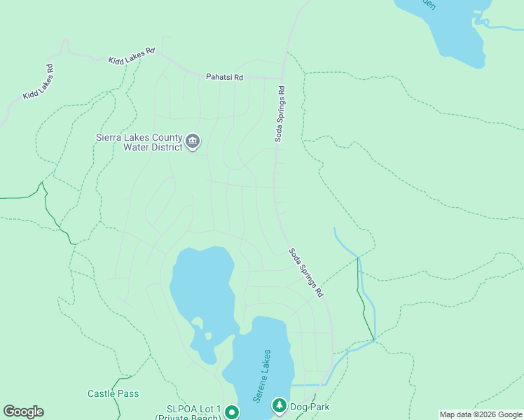 map of restaurants, bars, coffee shops, grocery stores, and more near 5181 Soda Springs Road in Norden