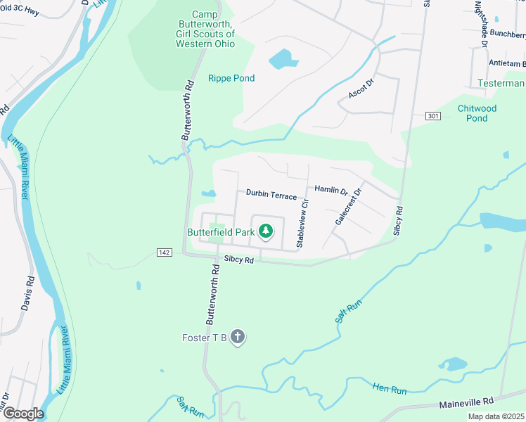 map of restaurants, bars, coffee shops, grocery stores, and more near 1166 Linford Circle in Maineville