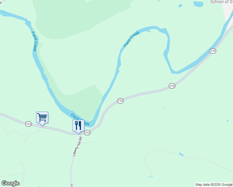map of restaurants, bars, coffee shops, grocery stores, and more near 13833 Ohio 772 in Chillicothe